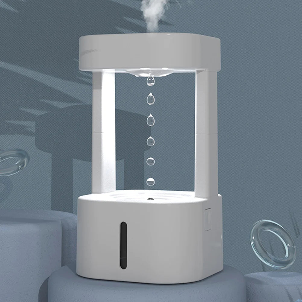 Anti - Gravity Water Drop Humidifier | 580ML Ultrasonic Air Mist Diffuser - Best Price at Zenvia | Buy Now!