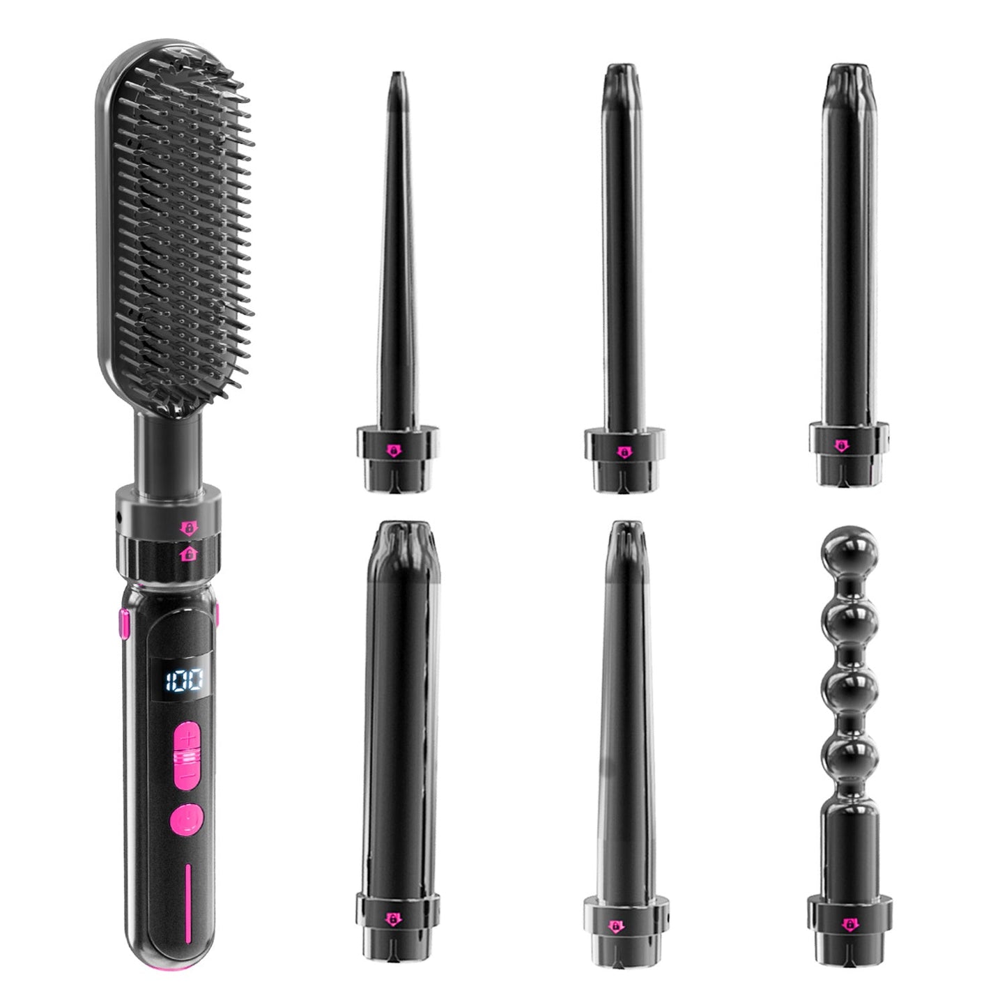 AuraCurl Pro™ – 5 - in - 1 Professional Hair Curler & Straightener - Best Price at Zenvia | Buy Now!