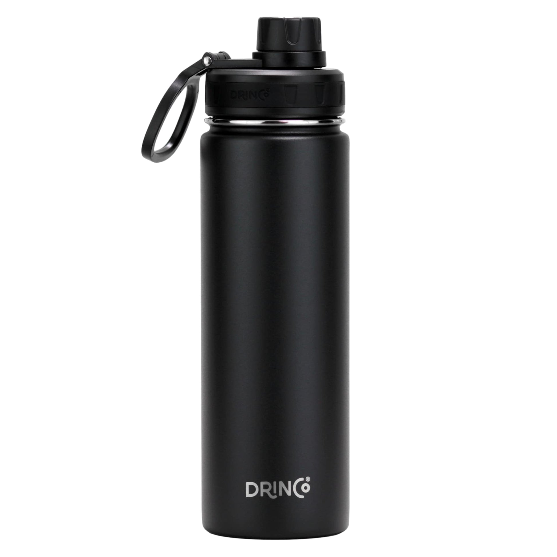 DRINCO® 22oz Stainless Steel Sport Water Bottle - Black - Best Price at Zenvia | Buy Now!