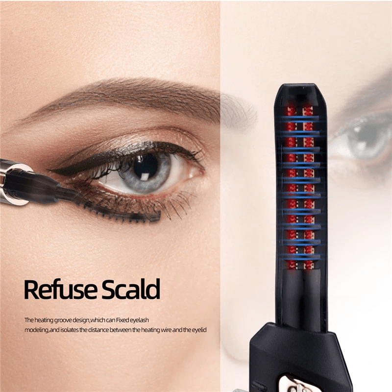 Electric Heated Eyelash Curler – Long - Lasting Lift & Curl - Best Price at Zenvia | Buy Now!