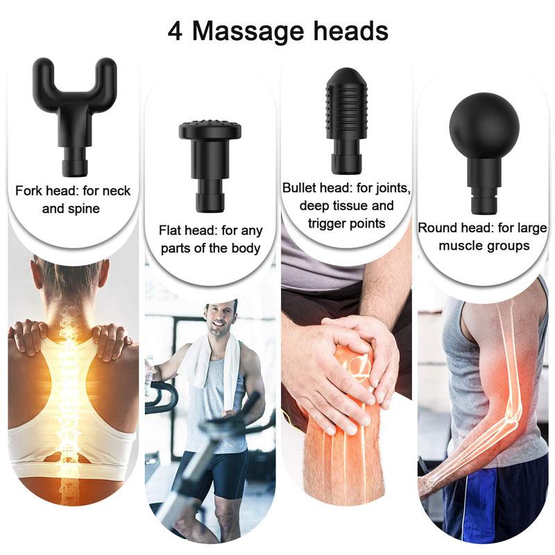 TheraPro™ Deep Tissue Massage Gun – 30 Speeds, 6 Heads - Best Price at Zenvia | Buy Now!